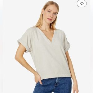 NWT Madewell Collette Top - Drapey Corduroy - Taupe - Size XS